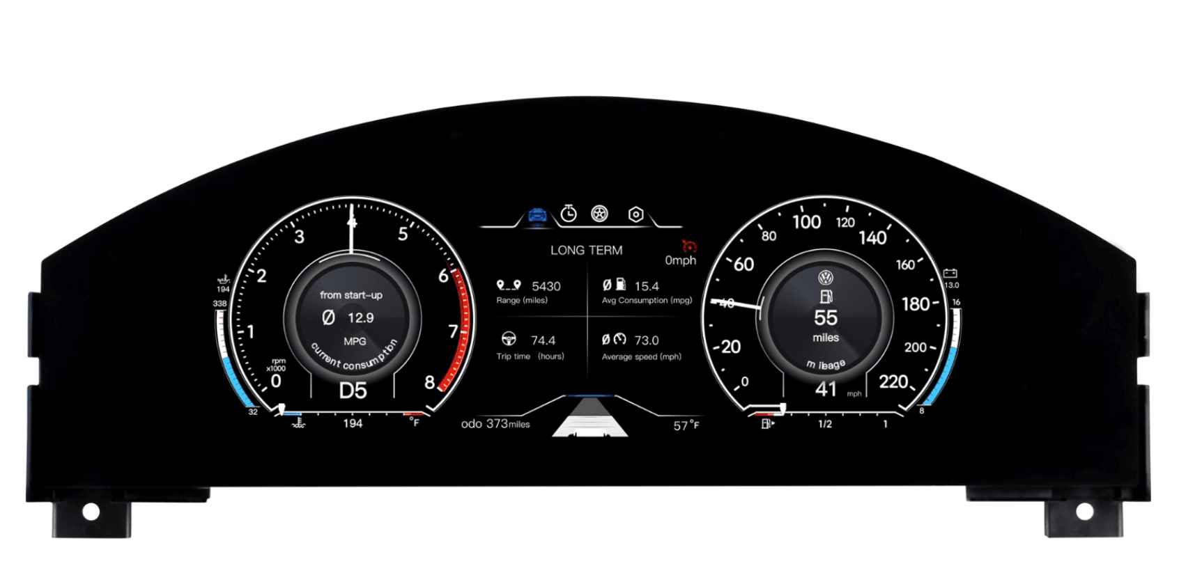 Volkswagen Phaeton 2004-2015 Digital Instrument Cluster Retrofit NF-1030 NF-1030 product image 2 Volkswagen Phaeton 2004-2015 Digital Instrument Cluster Retrofit NF-1030 product image by Yrefit for Volkswagen NF-1030 image 2