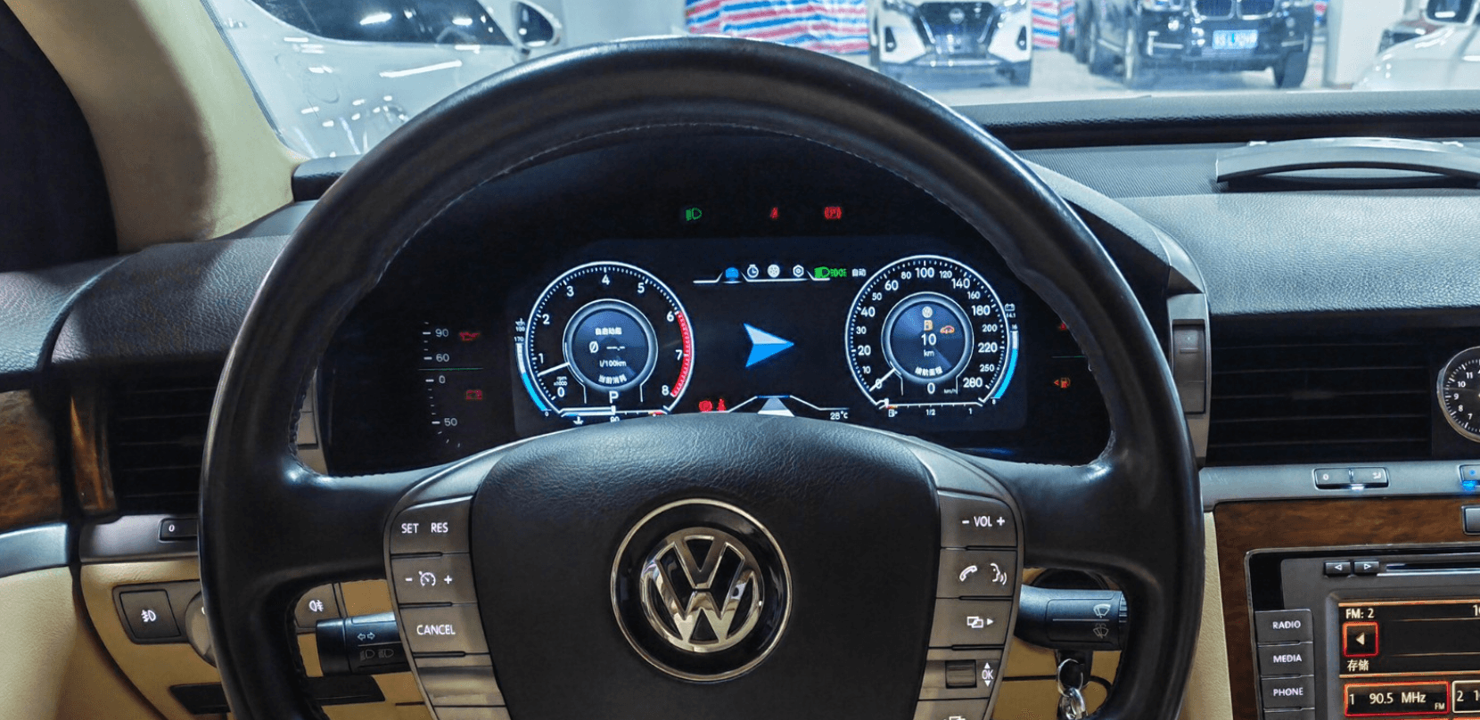Volkswagen Phaeton 2004-2015 Digital Instrument Cluster Retrofit NF-1030 product image by Yrefit for Volkswagen NF-1030