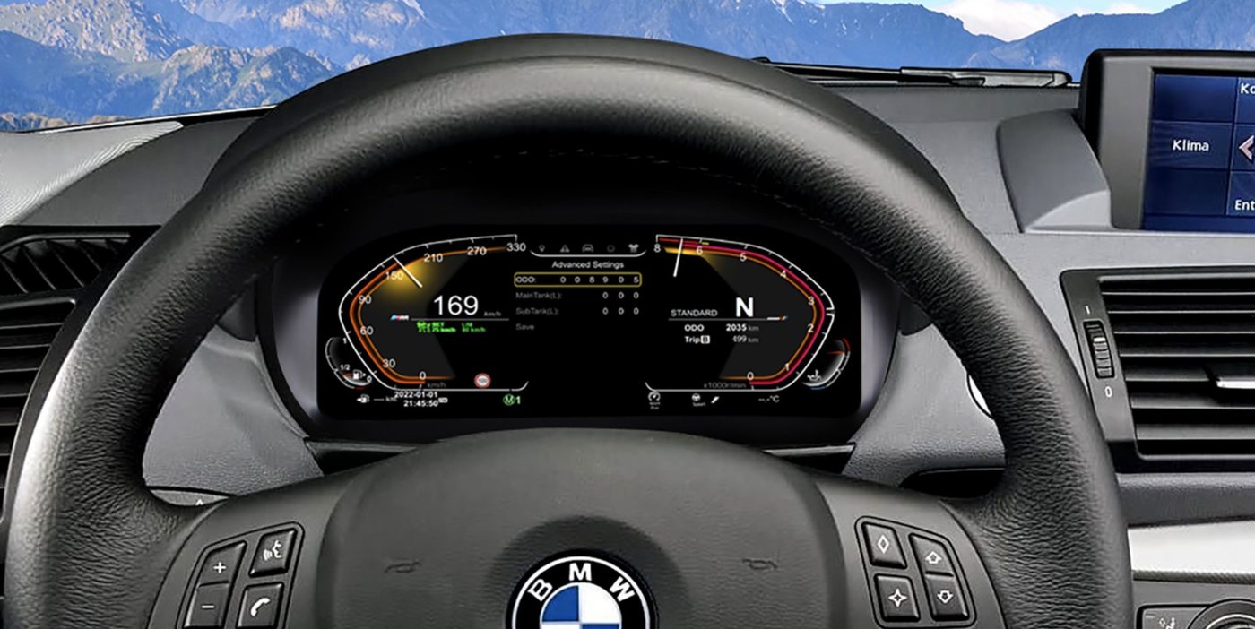 BMW E2087-2004-2011 Digital Instrument Cluster Retrofit NF-1037 product image by Yrefit for BMW NF-1037