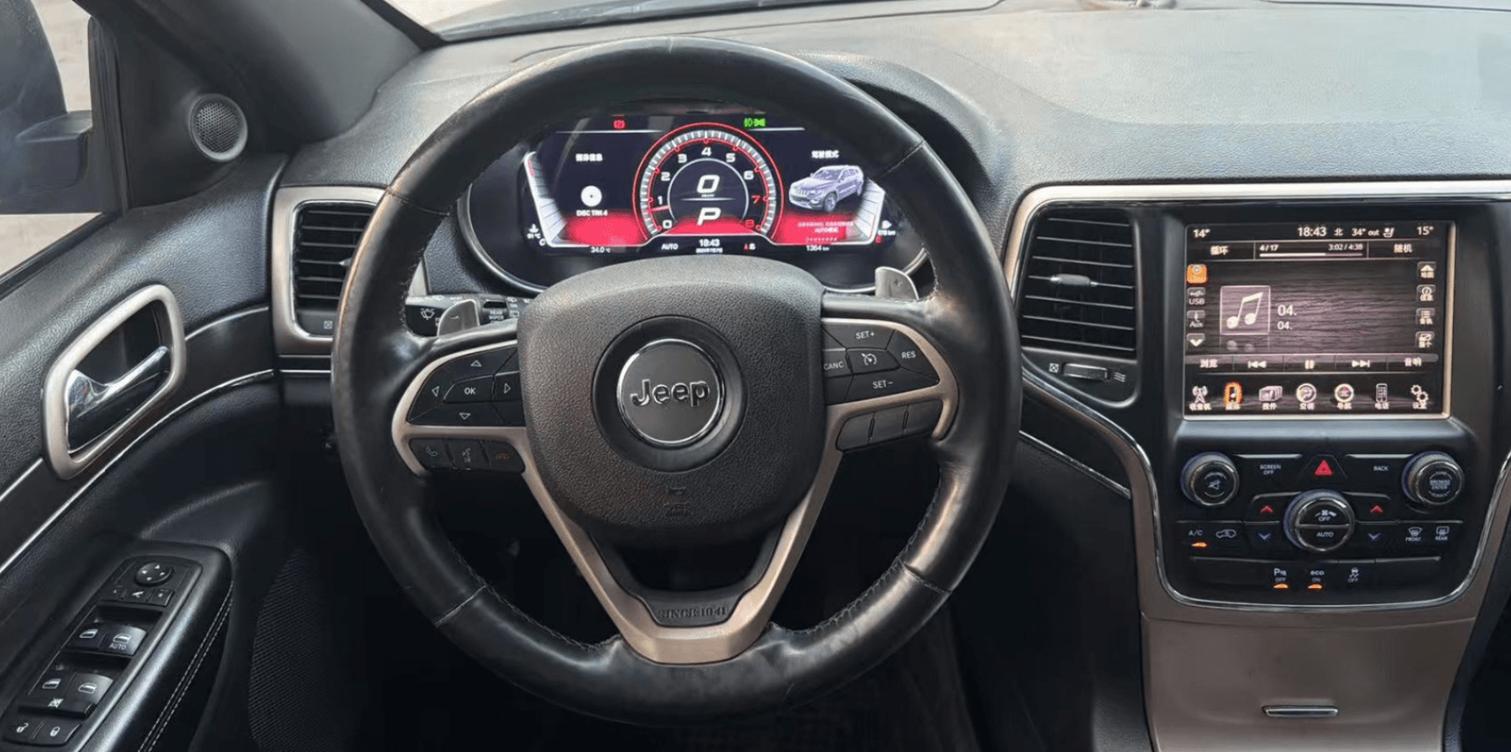 Jeep Grand Cherokee 2014-2021 Digital Instrument Cluster Retrofit NF-1047 product image by Yrefit for Jeep NF-1047