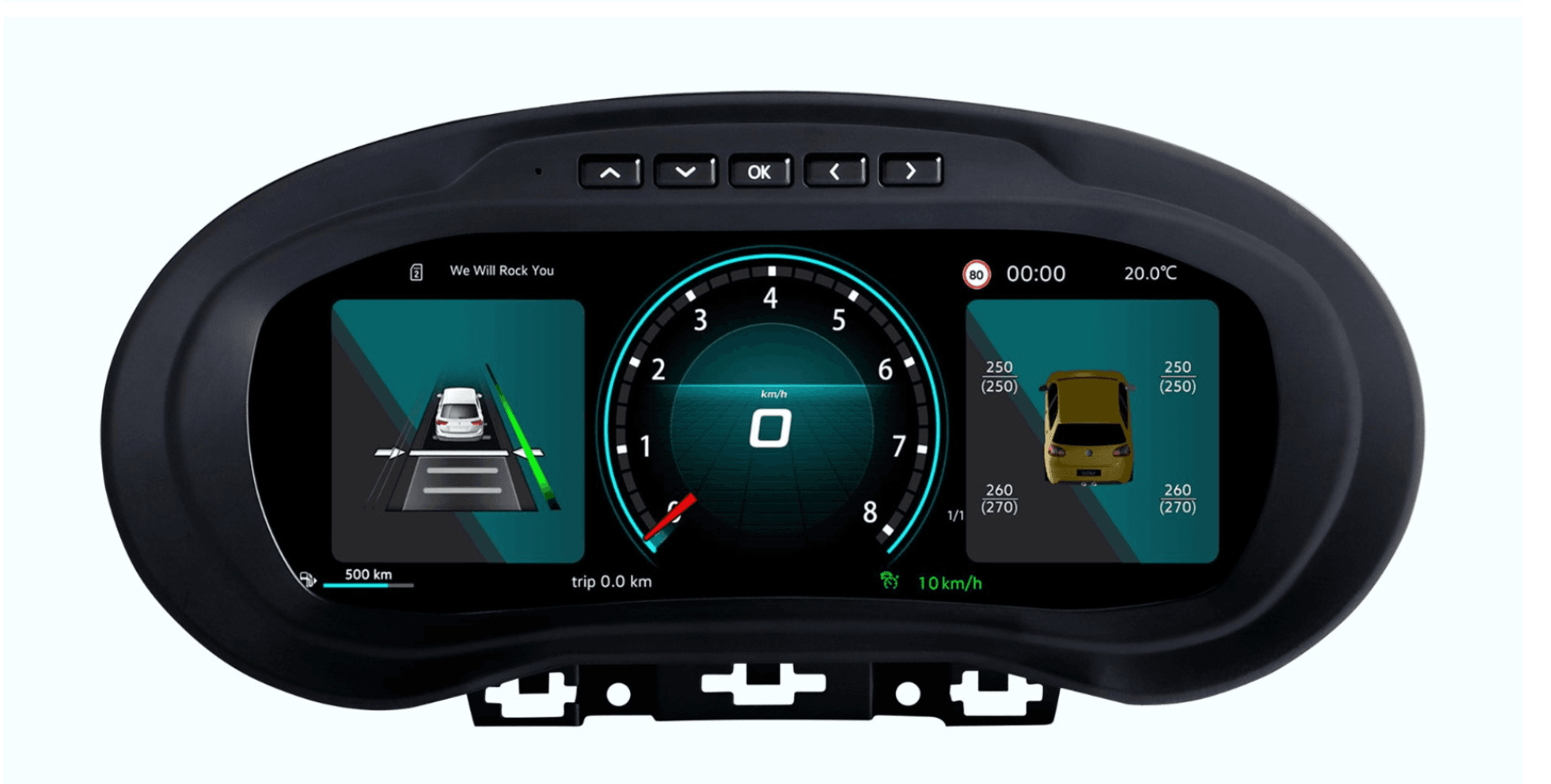 Volkswagen 2012-2018 POLO/2011-2016 Amarok Digital Instrument Cluster Retrofit NF-1054 NF-1054 product image 2 Volkswagen 2012-2018 POLO/2011-2016 Amarok Digital Instrument Cluster Retrofit NF-1054 product image by Yrefit for Volkswagen NF-1054 image 2