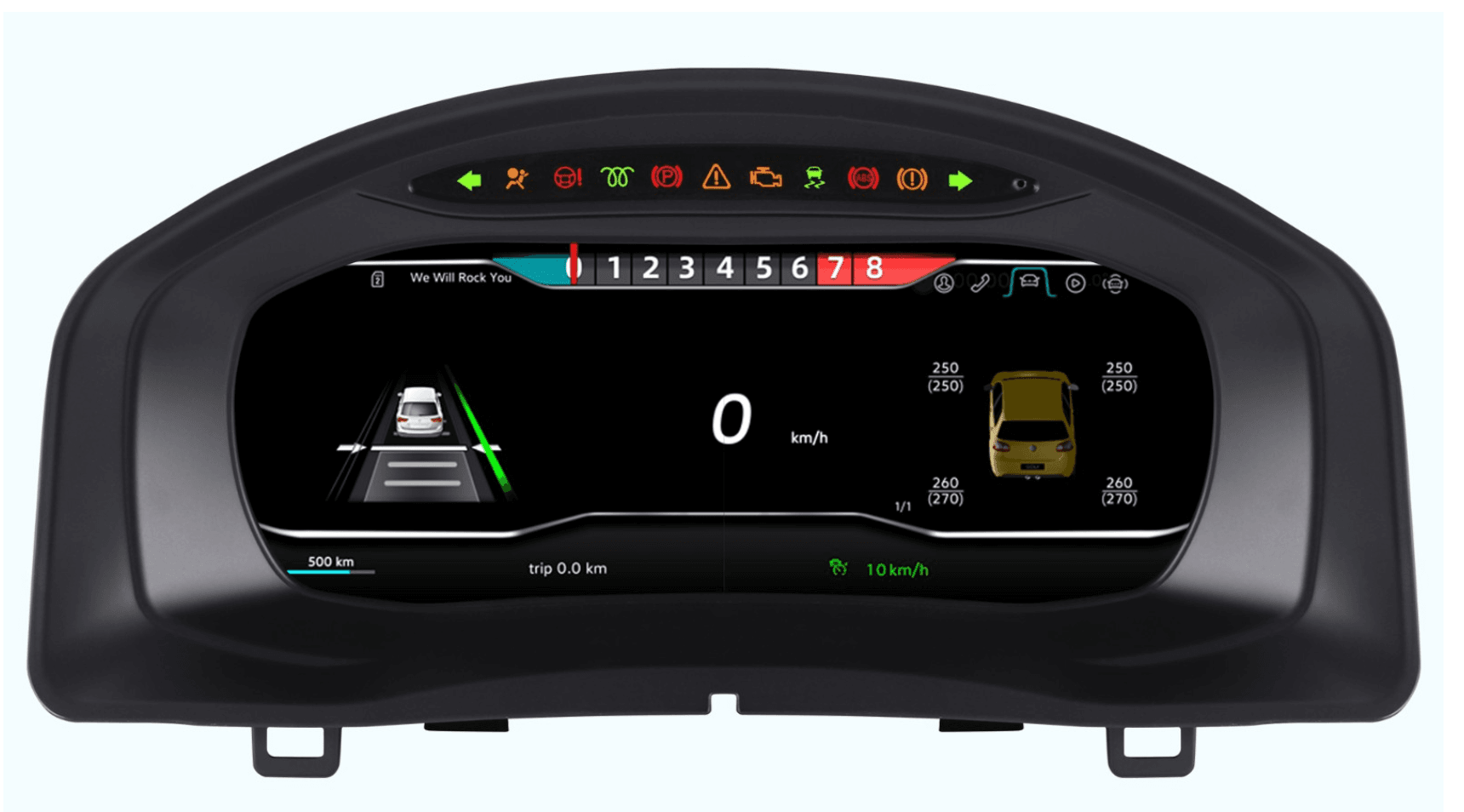 Volkswagen Tiguan 2010-2017 10.25-inch Digital Instrument Cluster Retrofit NF-1055 NF-1055 product image 2 Volkswagen Tiguan 2010-2017 10.25-inch Digital Instrument Cluster Retrofit NF-1055 product image by Yrefit for Volkswagen NF-1055 image 2
