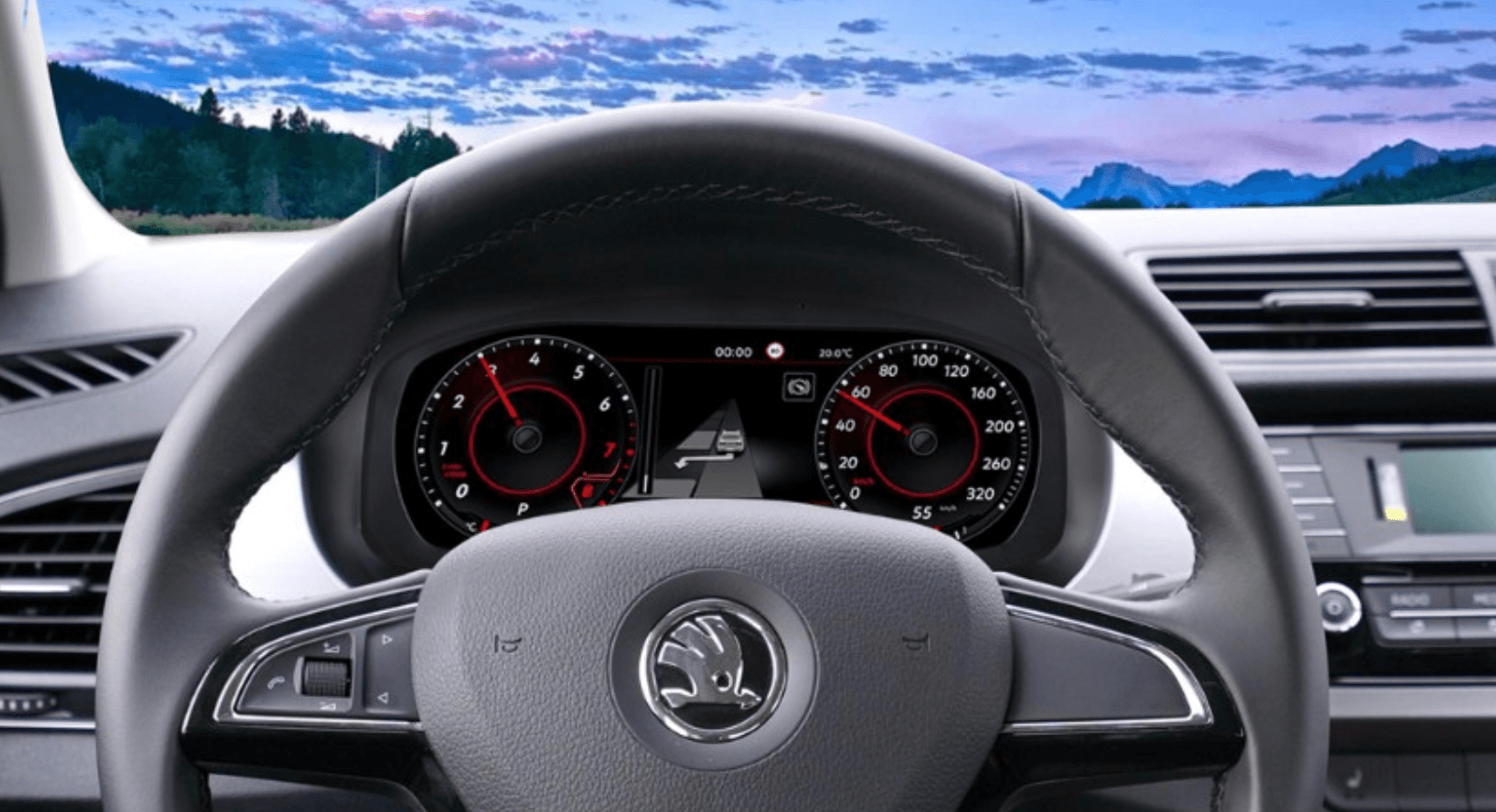 Volkswagen Skoda Fabia 2008-201410.25-inch Digital Instrument Cluster Retrofit NF-1056 product image by Yrefit for Volkswagen NF-1056
