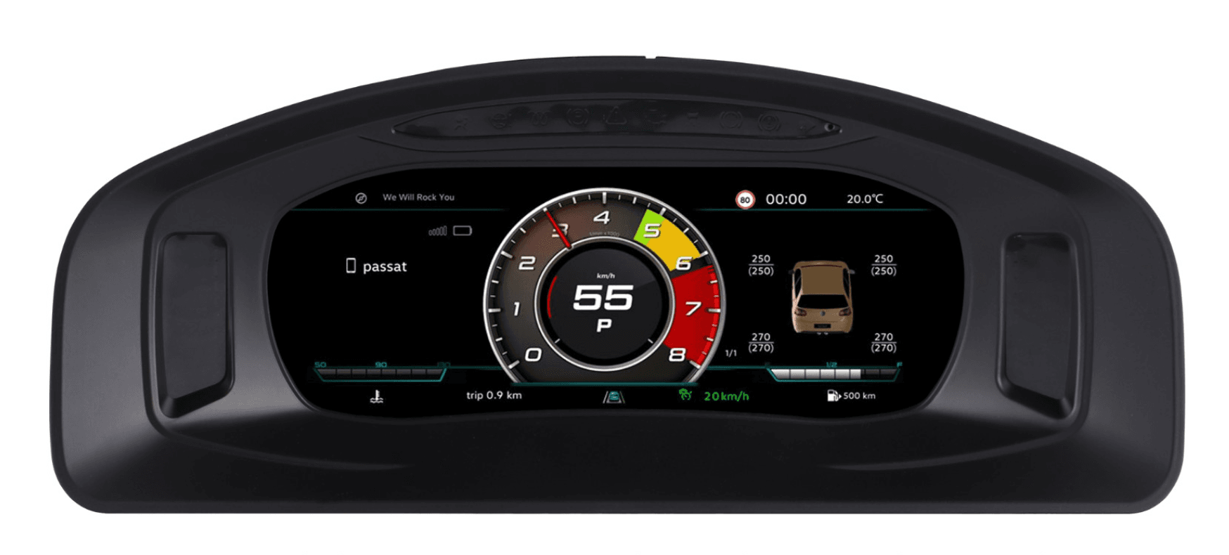 Volkswagen Multivan T5 2012-2019 10.25-inch Digital Instrument Cluster Retrofit NF-1059 product image by Yrefit for Volkswagen NF-1059