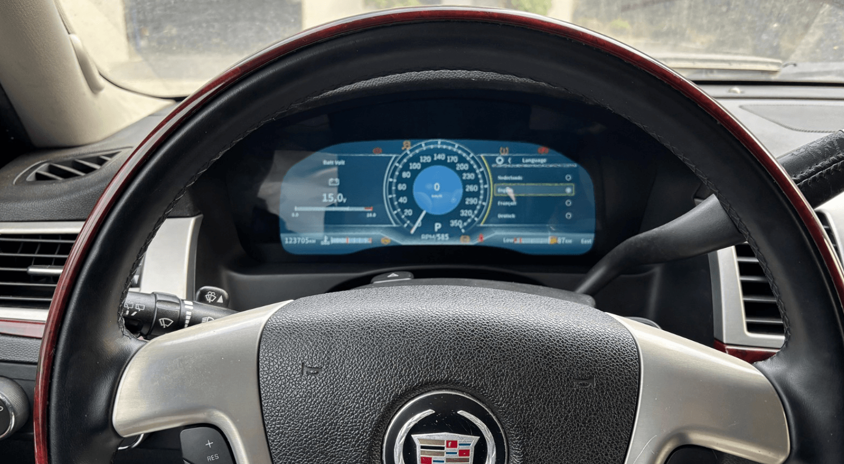 Cadillac Escalade 12.3-inch Digital Instrument Cluster Retrofit NF-1068 product image by Yrefit for Cadillac NF-1068