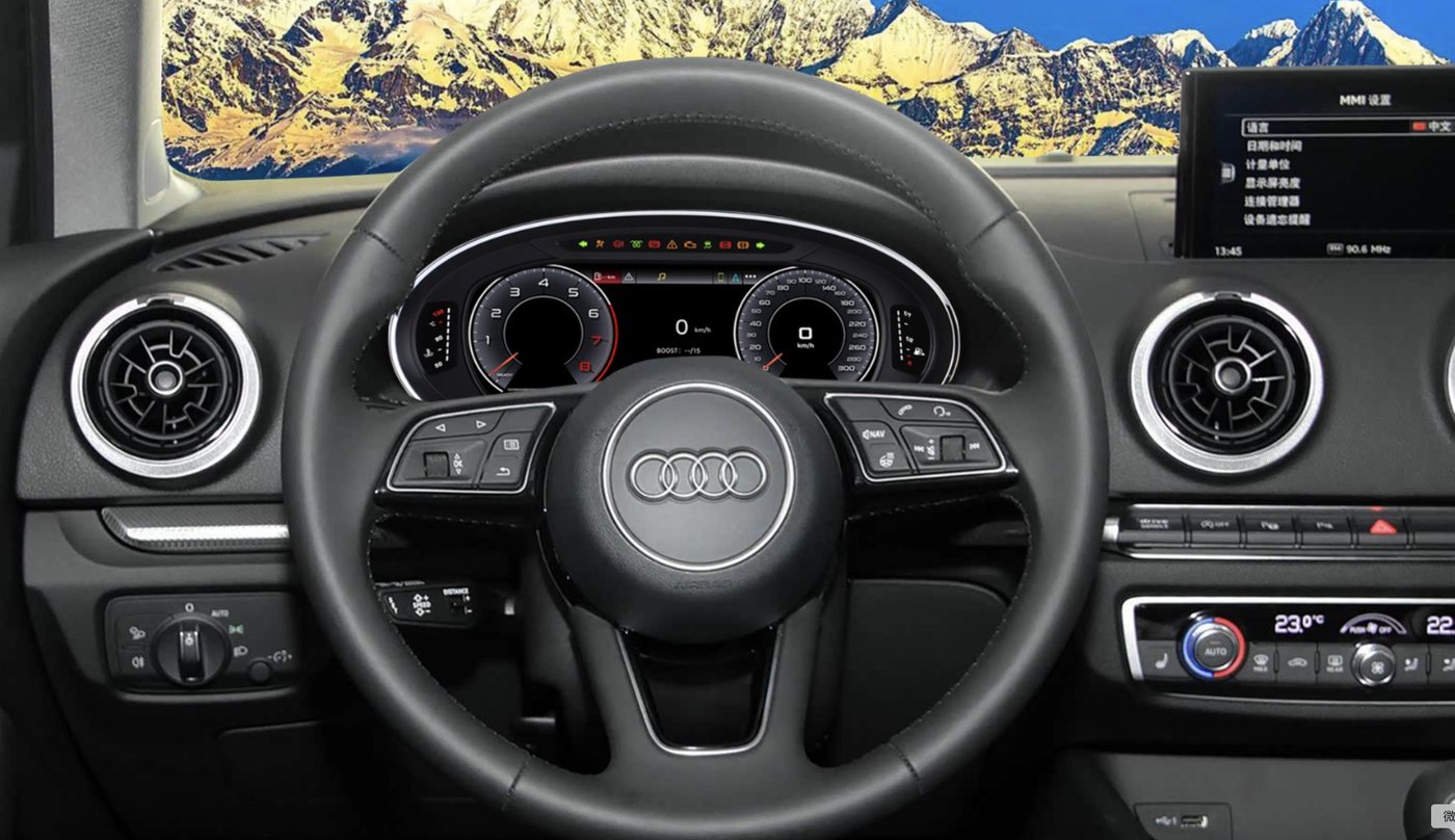 Audi A3 2014-2020 Digital Instrument Cluster Retrofit NF-1069 product image by Yrefit for Audi NF-1069