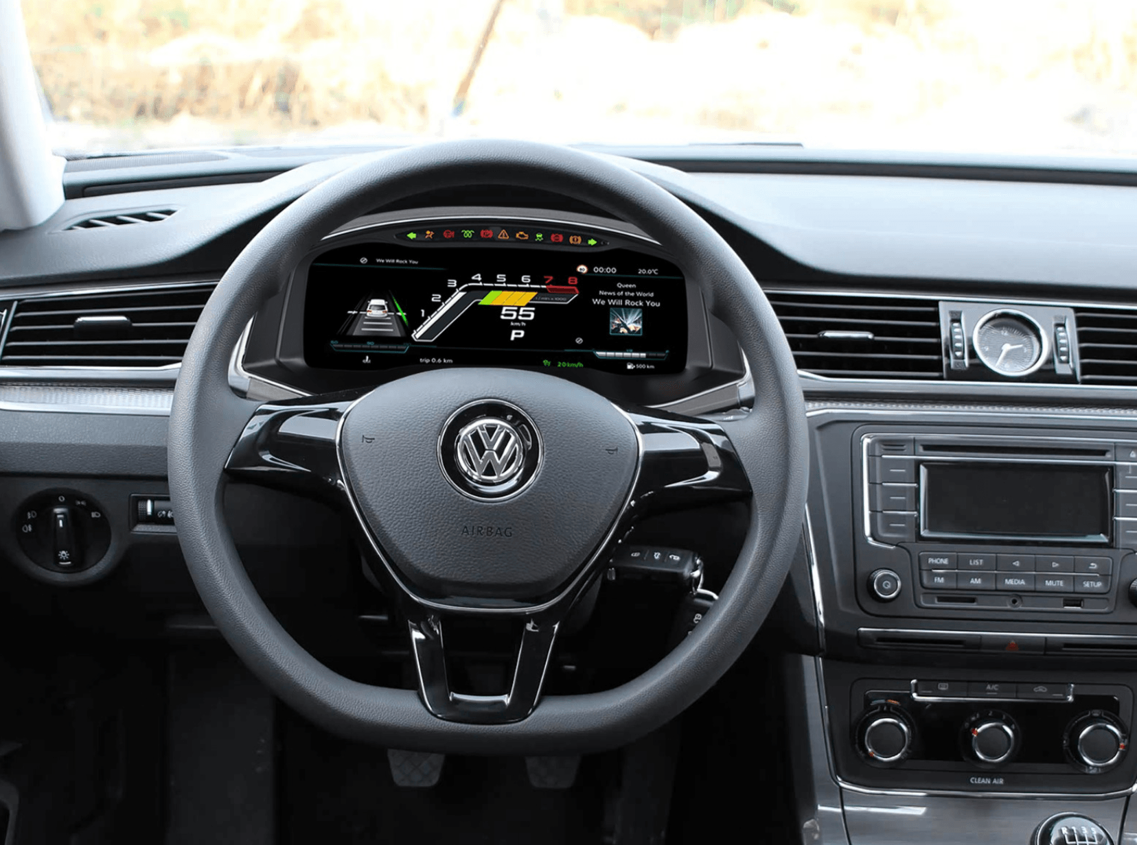 Volkswagen Passat 2016-2018 12.3-inch Digital Instrument Cluster Retrofit NF-1070 product image by Yrefit for Volkswagen NF-1070
