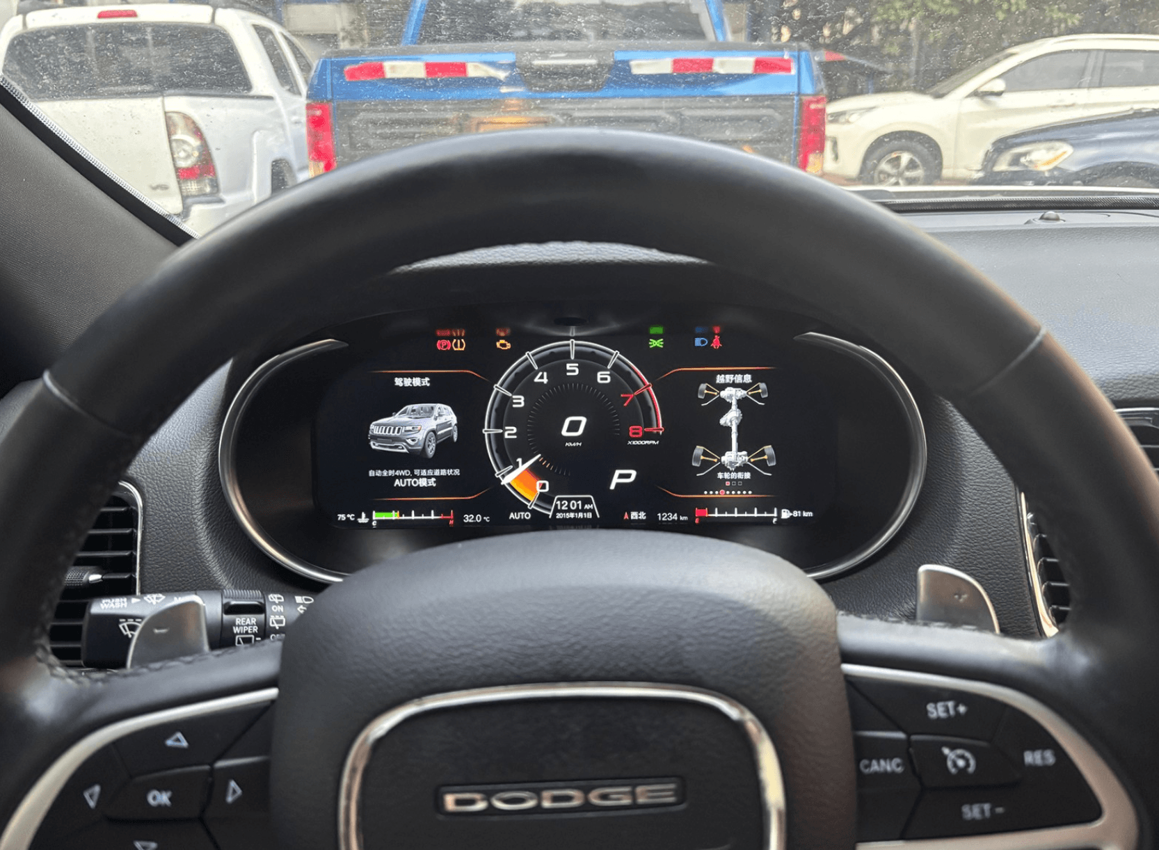 Dodge Durango 12.3-inch Digital Instrument Cluster Retrofit NF-1071 product image by Yrefit for Dodge NF-1071