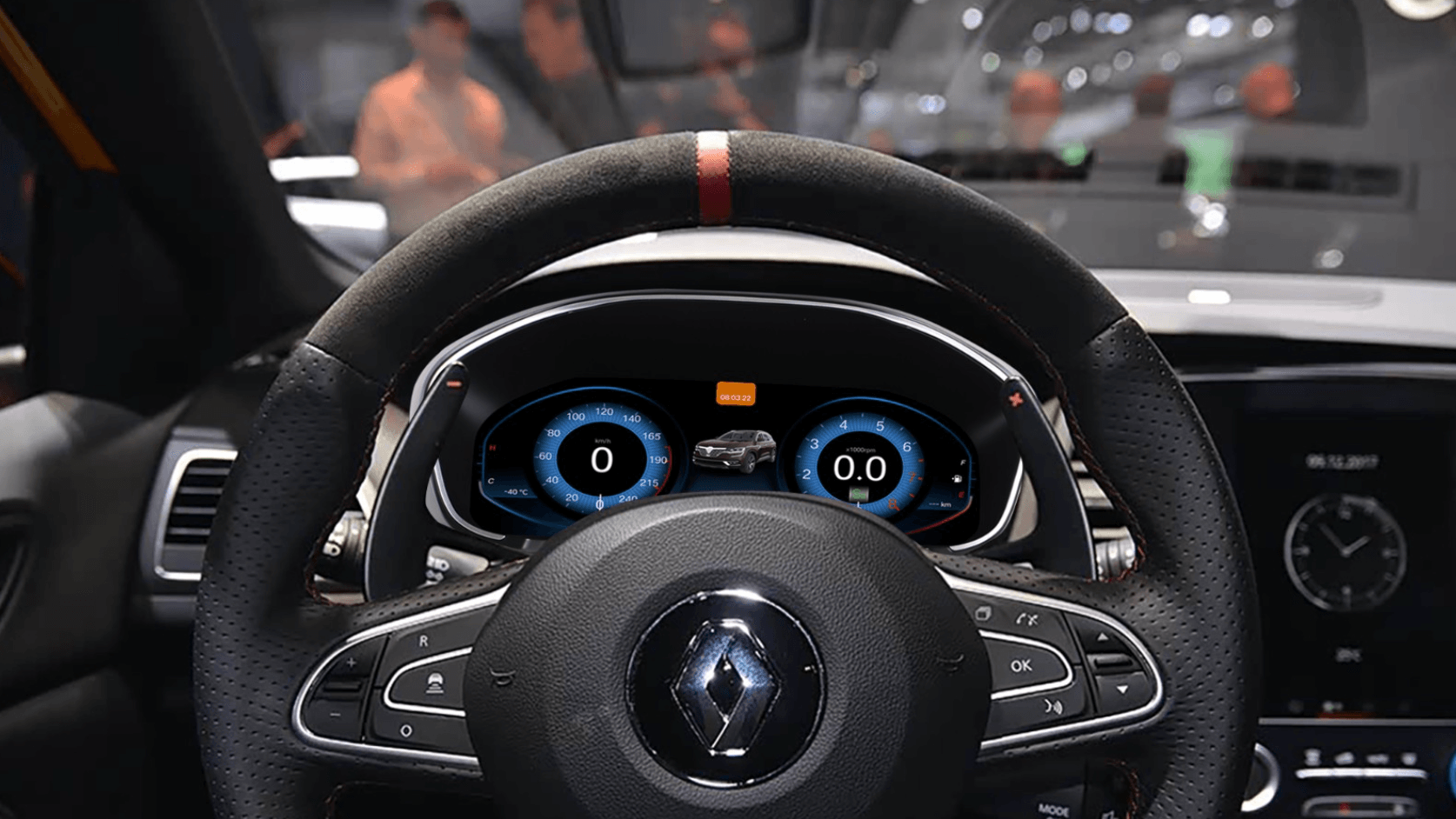 Renault Megane 2016-2023 12.3-inch Digital Instrument Cluster Retrofit NF-1078 product image by Yrefit for Renault NF-1078