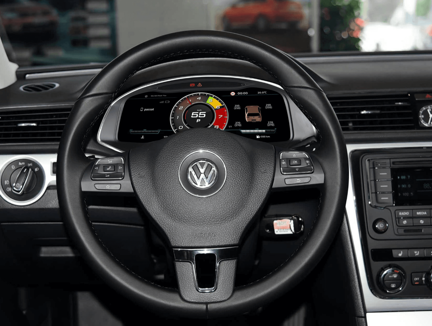 Volkswagen Passat B7 2011-2015 12.3-inch Digital Instrument Cluster Retrofit NF-1081 product image by Yrefit for Volkswagen NF-1081