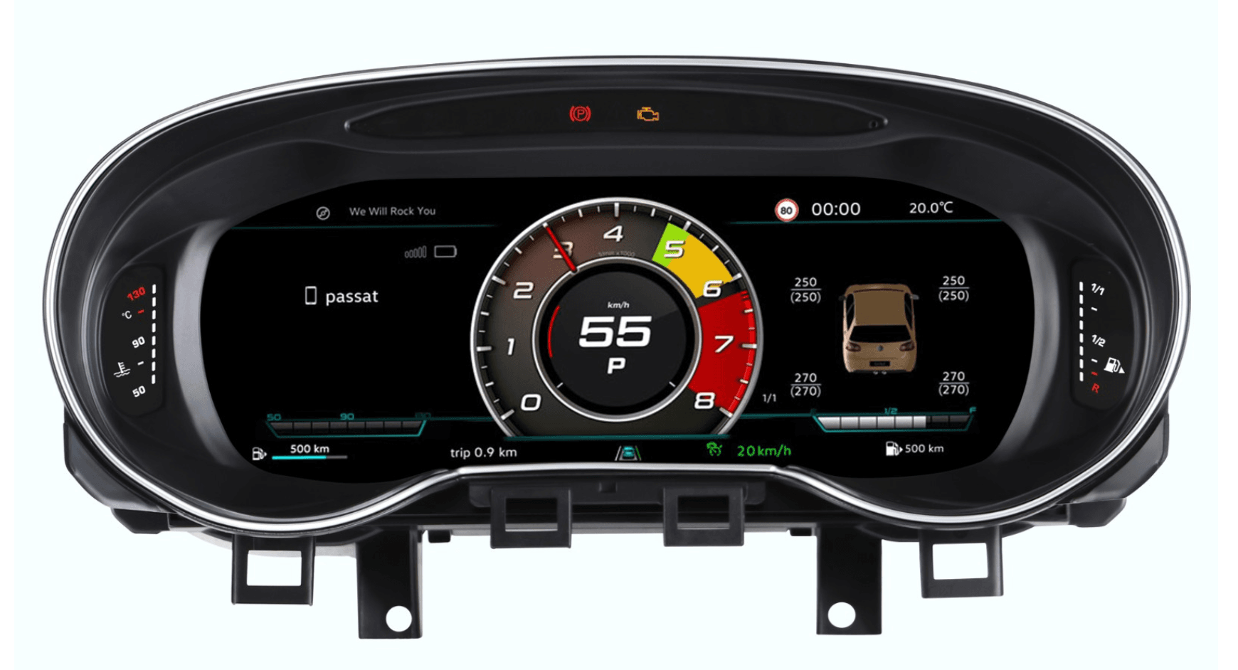 Volkswagen Golf 6 2010-2012 10.25-inch Digital Instrument Cluster Retrofit NF-1085 NF-1085 product image 2 Volkswagen Golf 6 2010-2012 10.25-inch Digital Instrument Cluster Retrofit NF-1085 product image by Yrefit for Volkswagen NF-1085 image 2