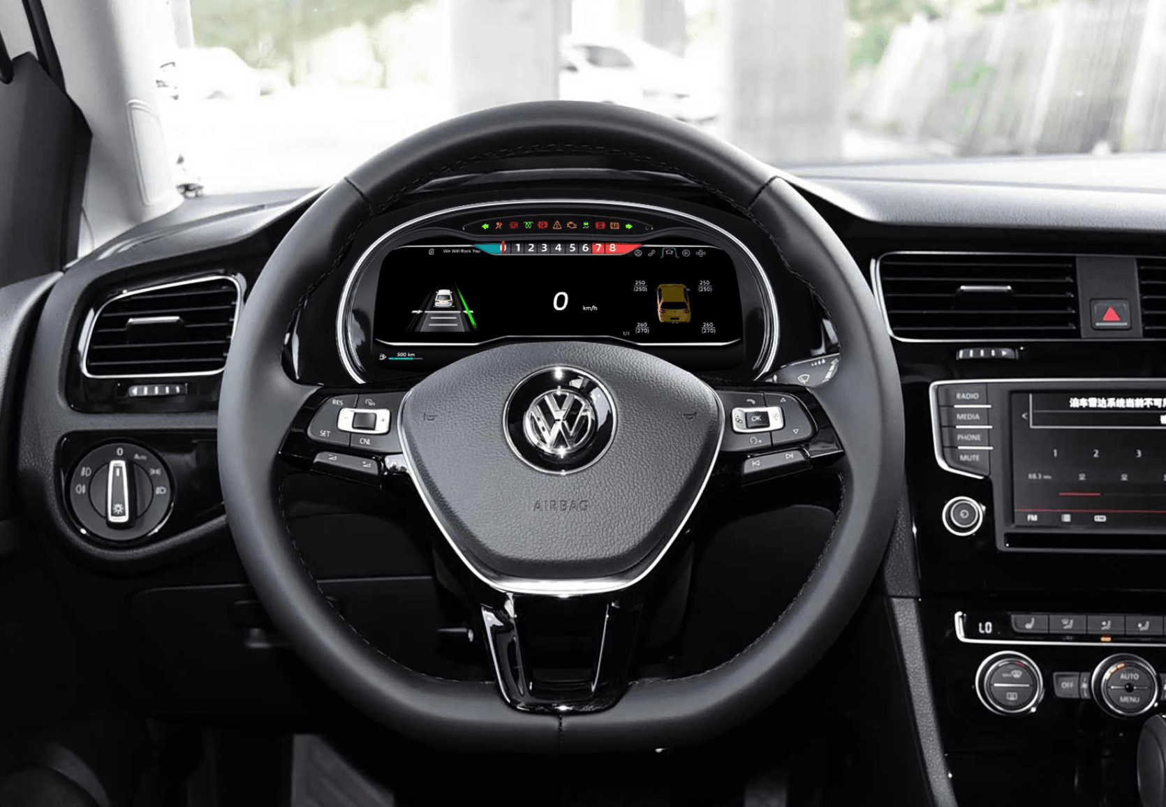 Volkswagen Golf 7 2014-2020 12.3-inch Digital Instrument Cluster Retrofit NF-1086 product image by Yrefit for Volkswagen NF-1086