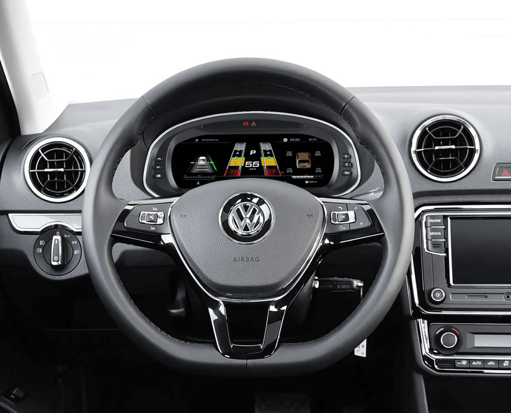 Volkswagen Jetta 2013-2019 10.25-inch Digital Instrument Cluster Retrofit NF-1087 product image by Yrefit for Volkswagen NF-1087
