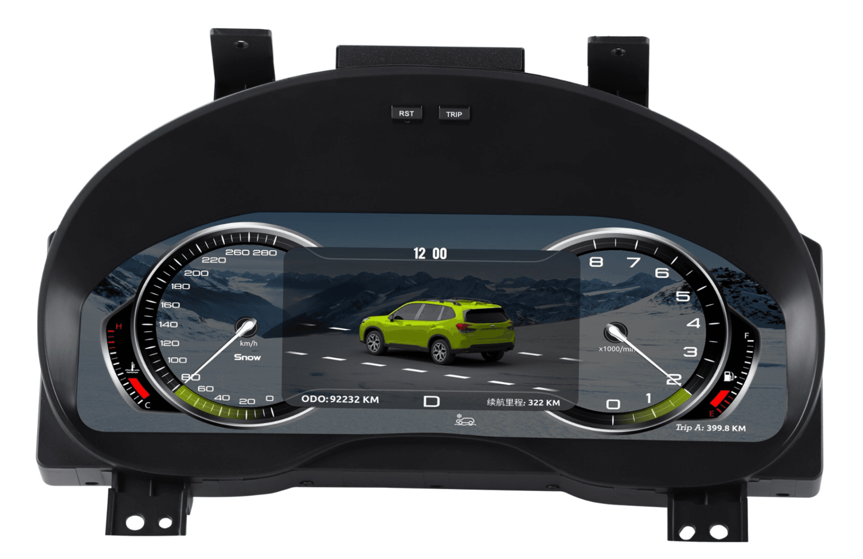 Subaru Forester 2013-2018 12.3-inch Digital Instrument Cluster Retrofit NF-1090 product image by Yrefit for Subaru NF-1090 image 2