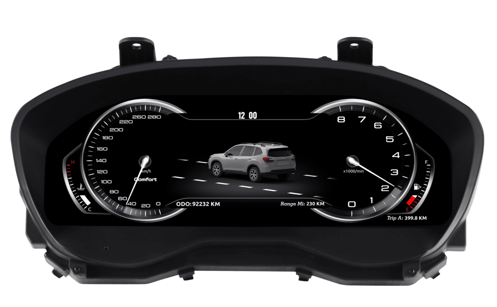 Subaru Forester 2019-2024 12.3-inch Digital Instrument Cluster Retrofit NF-1100 NF-1100 product image 2 Subaru Forester 2019-2024 12.3-inch Digital Instrument Cluster Retrofit NF-1100 product image by Yrefit for Subaru NF-1100 image 2
