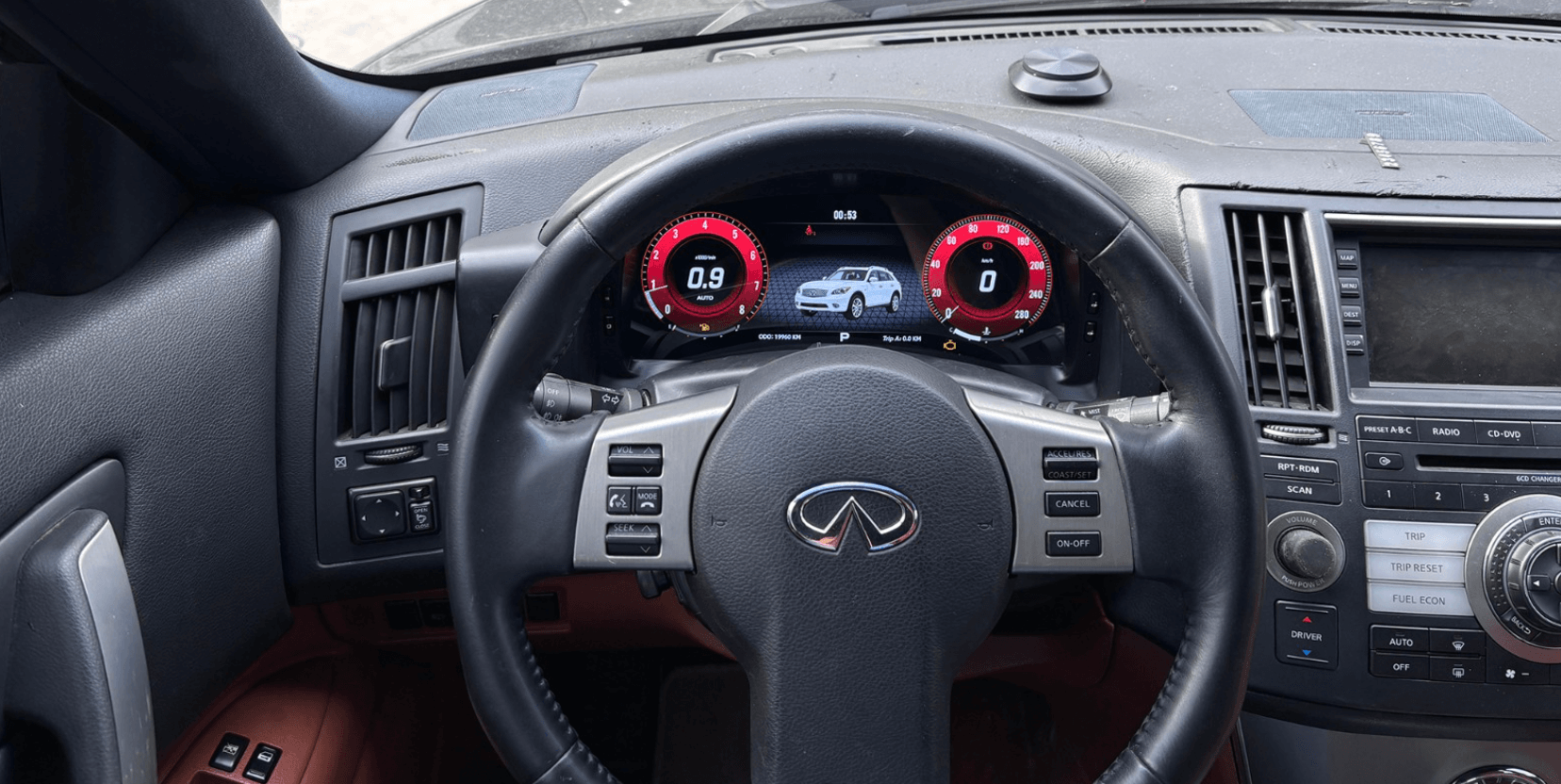 Infiniti FX45 2003-2009 12.3-inch Digital Instrument Cluster Retrofit NF-1102 product image by Yrefit for Infiniti NF-1102