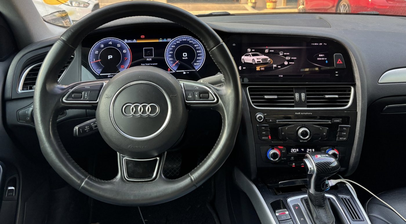Audi A4 2009-2016 + Navigation OEM Head Unit Retained Dual-screen Digital Instrument Cluster Retrofit NF-7365 product image by Yrefit for Audi NF-7365