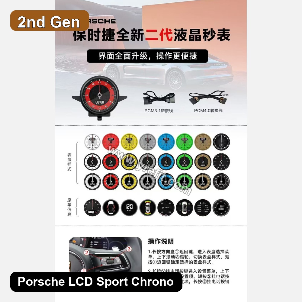 Porsche Sport Chrono 2nd Gen | Yrefit Porsche Sport Chrono 2nd Gen retrofit product image | Yrefit | www.yrefit.com